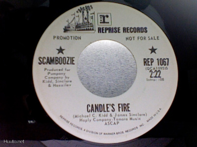 SCAMBOOZIE :: CANDLE'S FIRE / HUNG UP :: VINYYLI 7" PROMO