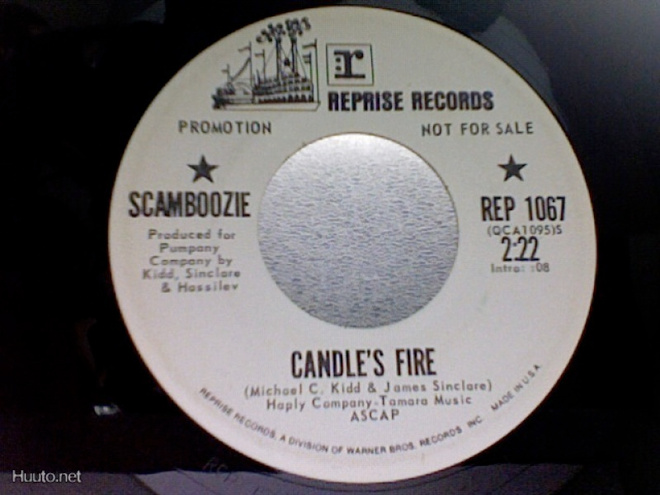 SCAMBOOZIE :: CANDLE'S FIRE / HUNG UP :: VINYYLI 7" PROMO