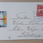 Jenny Nyström: Tyttö kukkien keskellä, runo p. 1922 + r.Tubi - pikkukuva 2