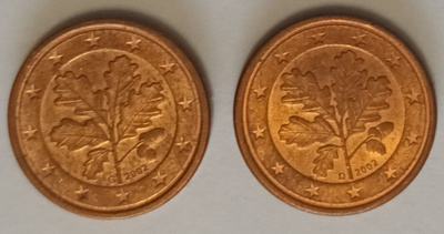3 kpl Saksa 1 c 2002 D & G, 2004 G, 4 kuvaa