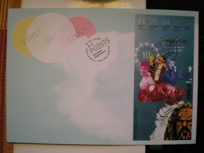 FDC Euroviisut 0,70 € 9.5.2007 - LaPe BL45 I
