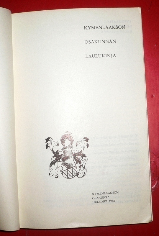 Kymenlaakson Osakunnan laulukirja  1962 1.p.