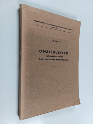 Tuure Junnila : Omaisuusvero vakautetun tulon lisäverotuk...