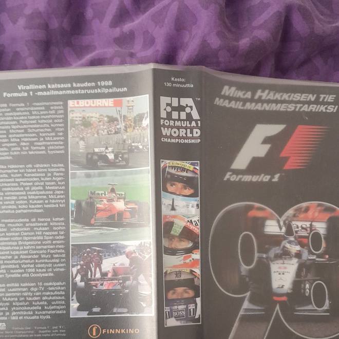 Mika häkkisen tie maailmanmestariksi vhs,formula 1