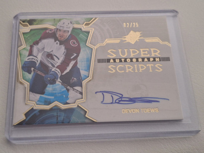 2022-23 SPx - Superscripts Gold #23 /25 Devon Toews
