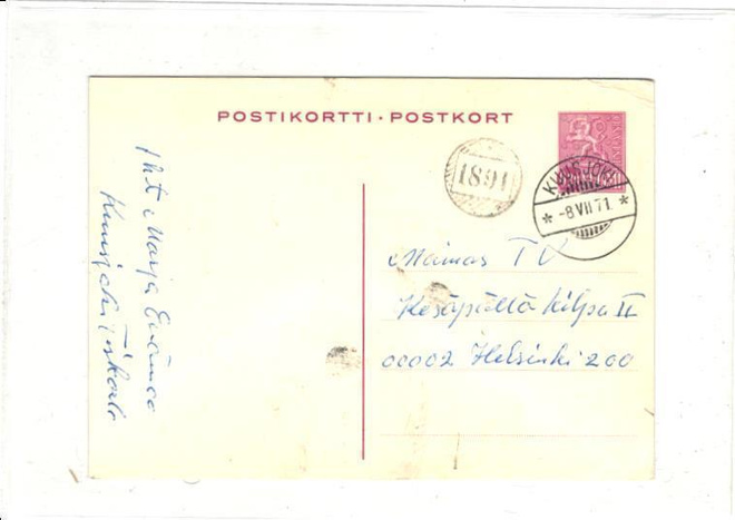 NUMEROLEIMA 1891 -KUUSJOKI