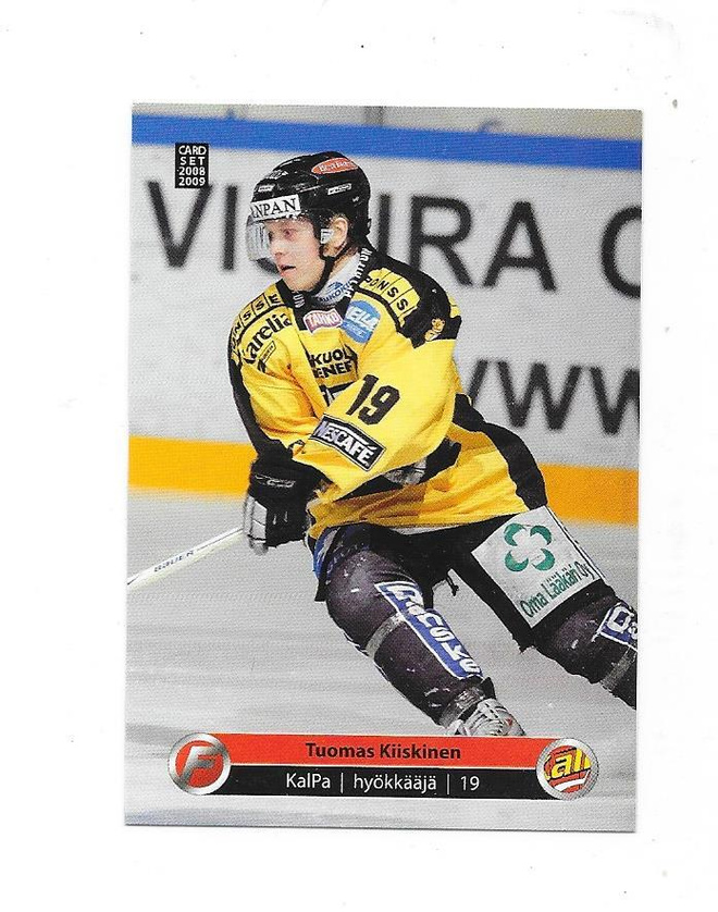 2008-09 Cardset #112 Tuomas Kiiskinen Kalpa