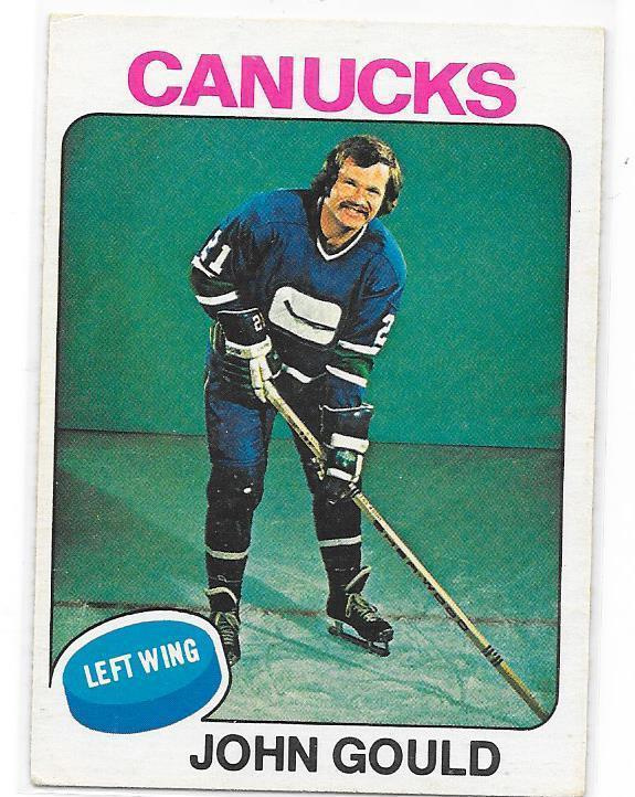 1975-76 OPC #266 John Gould Vancouver Canucks