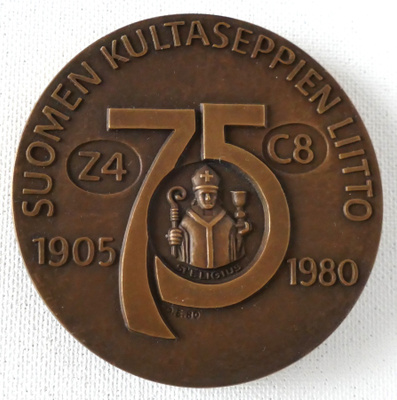 Suomen Kultaseppien Liitto 1905- 1980 mitali