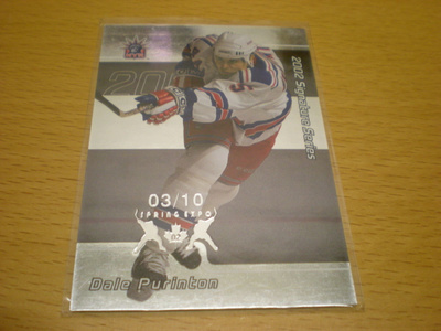 Dale Purinton 2001-02 Be A Player Signature Series # 095 Spr