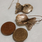 Vintage Kullattua Hopea korvakorut Sterling Silver - pikkukuva 4