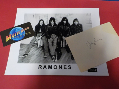 JOHNNY RAMONE [RAMONES] NIMIKIRJOITUS + PROMOKUVA