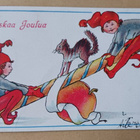 S. Sundius-Dahlström: Tontut keinuvat, omena ja kissa, 1917 - pikkukuva 1