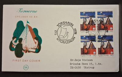 Färsaaret - Fa-43 neliö FDC - 1978