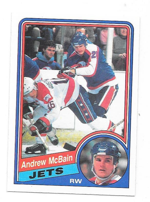 1984-85 OPC #343 Andrew McBain Winnipeg Jets