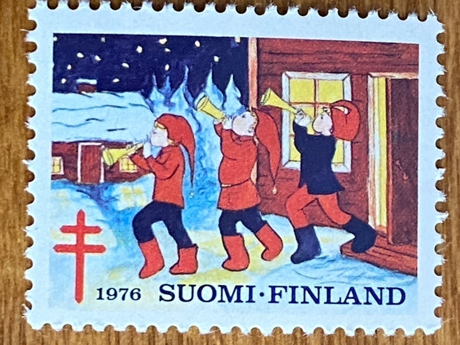 JOULUMERKKI SOITTAVAT TONTUT 1976**