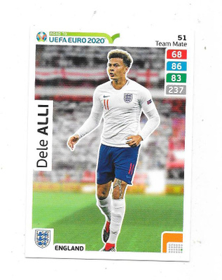 2020 Panini Road to UEFA EURO 2020 #51 Dele Alli , Englanti
