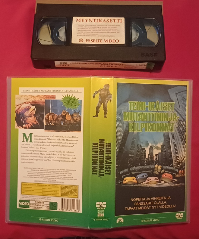 Teini-ikäiset mutanttininjakilpikonnat (1990), VHS