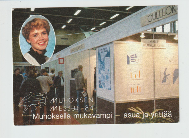 Postikortti, MUHOS Messut v 1984, Leima MUUROLA
