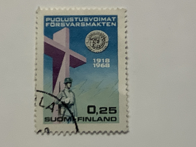 645 / 1968 Puolustuslaitos 50v 2/3 o leimattu