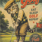Kissa pelaa golfia - pikkukuva 1