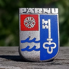 Pärnu Vaakuna Vanha merkki, ehjät emalit. Halkaisija - 22 mm - pikkukuva 5