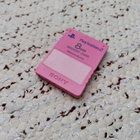 Pinkki muistikortti Sony PlayStation 2 PS2 alkuperäinen - pikkukuva 1
