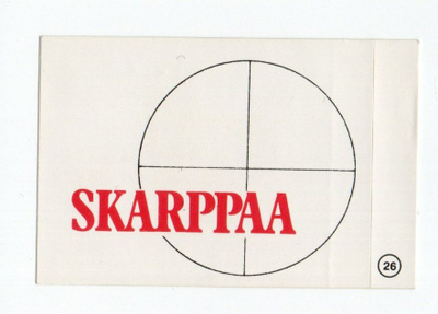 Purkkakuva Hellas Tarris n:o 26 1982 SKARPPAA
