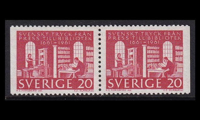 Ruotsi 476DD ** Kuninkaallinen kirjasto (1961)