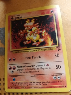 Magmar 51/130 Base set 2 Uncommon card