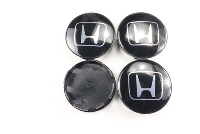 Honda vannekeskiöt – Kromi-musta – 60mm (4kpl sa