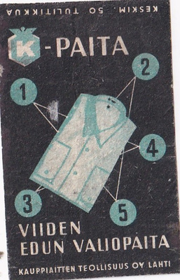 K - paita, viiden edun valiopaita , 5/12