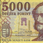 HUNGARY 5000 FORINT 2020. VF+ / XF- - pikkukuva 1