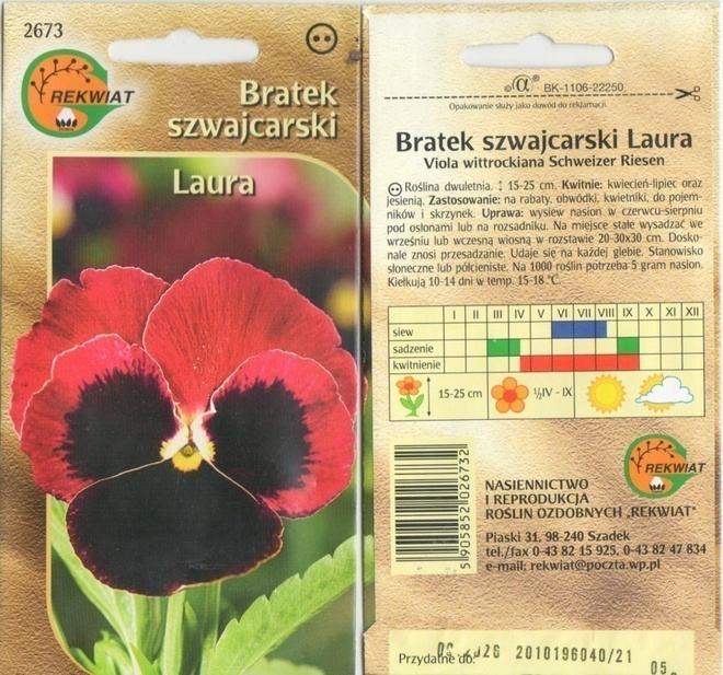 Tarhaorvokki "Laura" - siemenet #