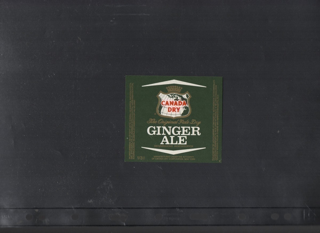 GINGER ALE INKIVÄÄRIJUOMA. Etiketti