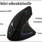 Uusi langaton optinen pystyhiiri oikeakätiselle #30608 - pikkukuva 1