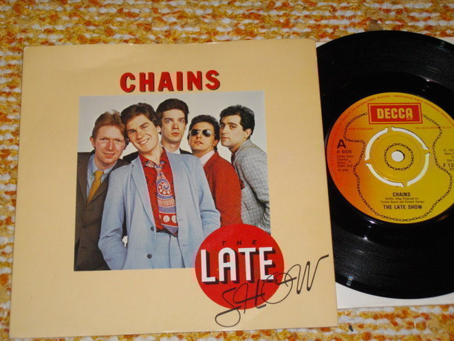 7" the LATE SHOW - Chains - single 1979 new wave,doo-wop EX