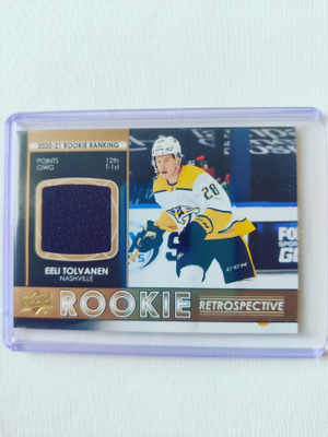 Eeli Tolvanen - 21-22 UD Rookie Retrospective Jersey