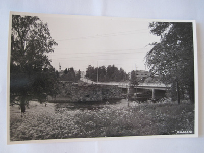 VANHA Postikortti Kajaani 1950-l Alkup.Mallikappale
