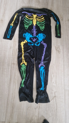 Lasten luuranko-naamiaisasu, halloween