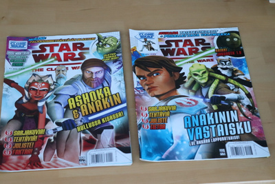 2 kpl Star Wars Clone Wars -lehtiä ( 3 ja 4 / 2010 )