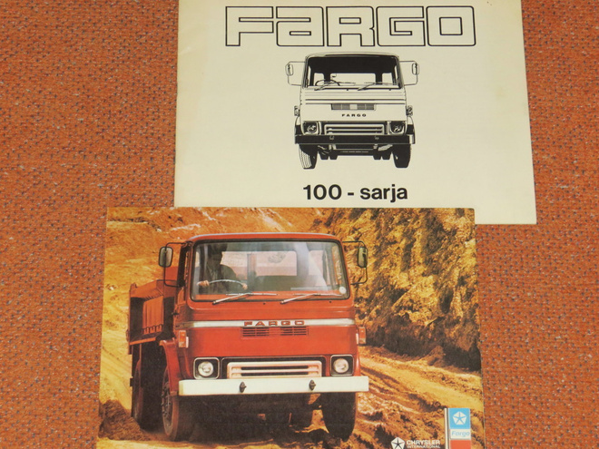 1976 Fargo 100 kuorma-auto esite - suom - 20 siv - KUIN UUSI