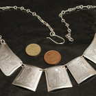 Egyptiläinen hopea käsityötä kaulakoru riipus 875 - pikkukuva 3