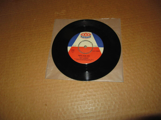 Steve Lawrence 7" Pretty,Blue Eyes/You`reHearer . SF 1959
