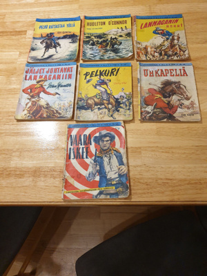 Wanhat Lännensarja-lehdet vuosikertaa 1958 (7 kpl)