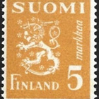 1945 M-30 L 5 mk kelt ** Lape 311 a SP Lm5 KUVAKEVIRHE 108 - pikkukuva 2