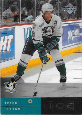 2000-01 Upper Deck Ice #2 Teemu Selänne Anaheim Mighty Ducks