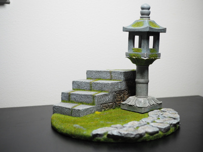 TWTOYS TW1912 1/6 Stone Lamp Platform - diorama
