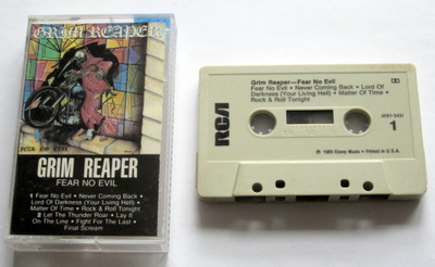 GRIM REAPER Fear No Evil 1985 C-KASETTI