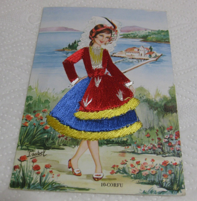 Vintage postikortti Isabel, 10-Korfu,kulkematon